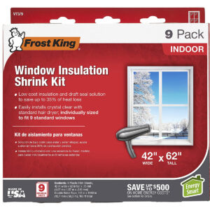 Las mejores opciones de kit de aislamiento de ventanas: Ventana retráctil interior Frost King V73 9H