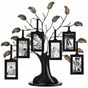 La mejor opción de obsequio fotográfico: árbol genealógico de Americanflat con marcos de fotos colgantes