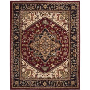 Las mejores opciones de alfombras de dormitorio: alfombra oriental tradicional de la colección Heritage de Safavieh