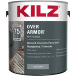 La mejor opción de repavimentación de concreto: KILZ Over Armour Textured Wood_Concrete Coating