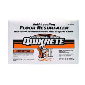 La mejor opción de repavimentador de concreto: repavimentador de pisos autonivelante de fraguado rápido Quikrete