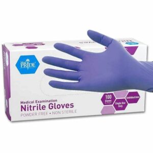 La mejor opción de guantes desechables: guantes de examen de nitrilo sin polvo MedPride