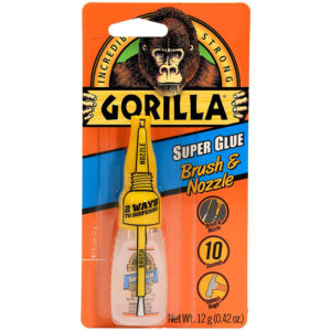La mejor opción de pegamento para cerámica: Gorilla Super Glue con aplicador Brush_Nozzle