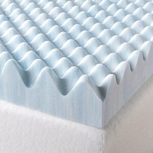 La mejor cubierta de colchón para opciones de dolor de espalda: cubierta de colchón de espuma viscoelástica de gel en espiral de 3 pulgadas Zinus