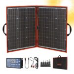 La mejor opción de panel solar portátil: Kit de panel solar plegable portátil Dokio 100W 18V