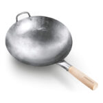 La mejor opción de wok de acero al carbono: Wok tradicional de 14 pulgadas con fondo redondo Mammafong