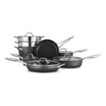 La mejor opción de sartén antiadherente: juego de utensilios de cocina antiadherentes de anodizado duro Calphalon Premier