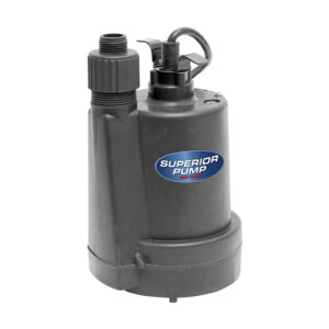 La mejor opción de bomba de sumidero: Bomba de sumidero sumergible Superior Pump 92250 1/4 HP