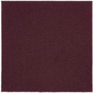 La mejor opción de losetas de alfombra: Achim Home Furnishings Nexus Burgundy Carpet Tile