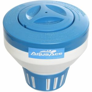 La mejor opción de tabletas de cloro: Dispensador flotante de cloro para piscinas AquaAce