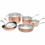 La mejor opción de utensilios de cocina de cobre: ​​Juego de 10 piezas Calphalon Tri-Ply Copper