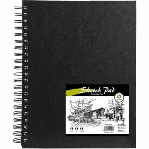 La mejor opción de cuadernos: cuaderno de bocetos con tapa dura de doble cara de 8.5 "x 11" conda