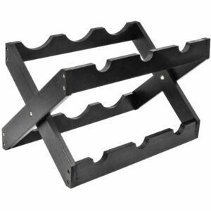 La mejor opción de botellero: botellero de encimera plegable rústico Sorbus