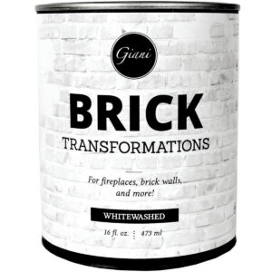 Las mejores opciones de pintura para concreto: pintura encalada Giani Brick Transformations
