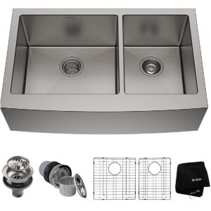 Las mejores opciones de fregadero de granja: Kraus KHF203-33 Standart PRO Kitchen