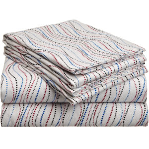 Las mejores opciones de sábanas de franela: sábana de franela impresa de peso pesado Pointehaven