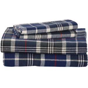 Las mejores opciones de sábanas de franela: piedra y viga rústica