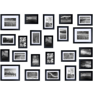 Mejores opciones de marcos de fotos: Ray & Chow Black Gallery Wall Picture Frames