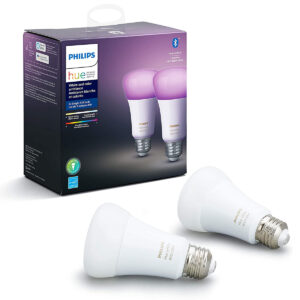 La mejor opción de dispositivos domésticos inteligentes: Philips Hue White and Color Ambiance LED Smart Bulb