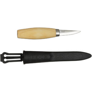 Las mejores opciones de cuchillos para tallar: Cuchillo Morakniv Wood Carving 120 con hoja de acero laminado